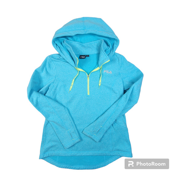 FILA Sport 3/4 Zip Hoodie  women's SZ L - Picture 1 of 4